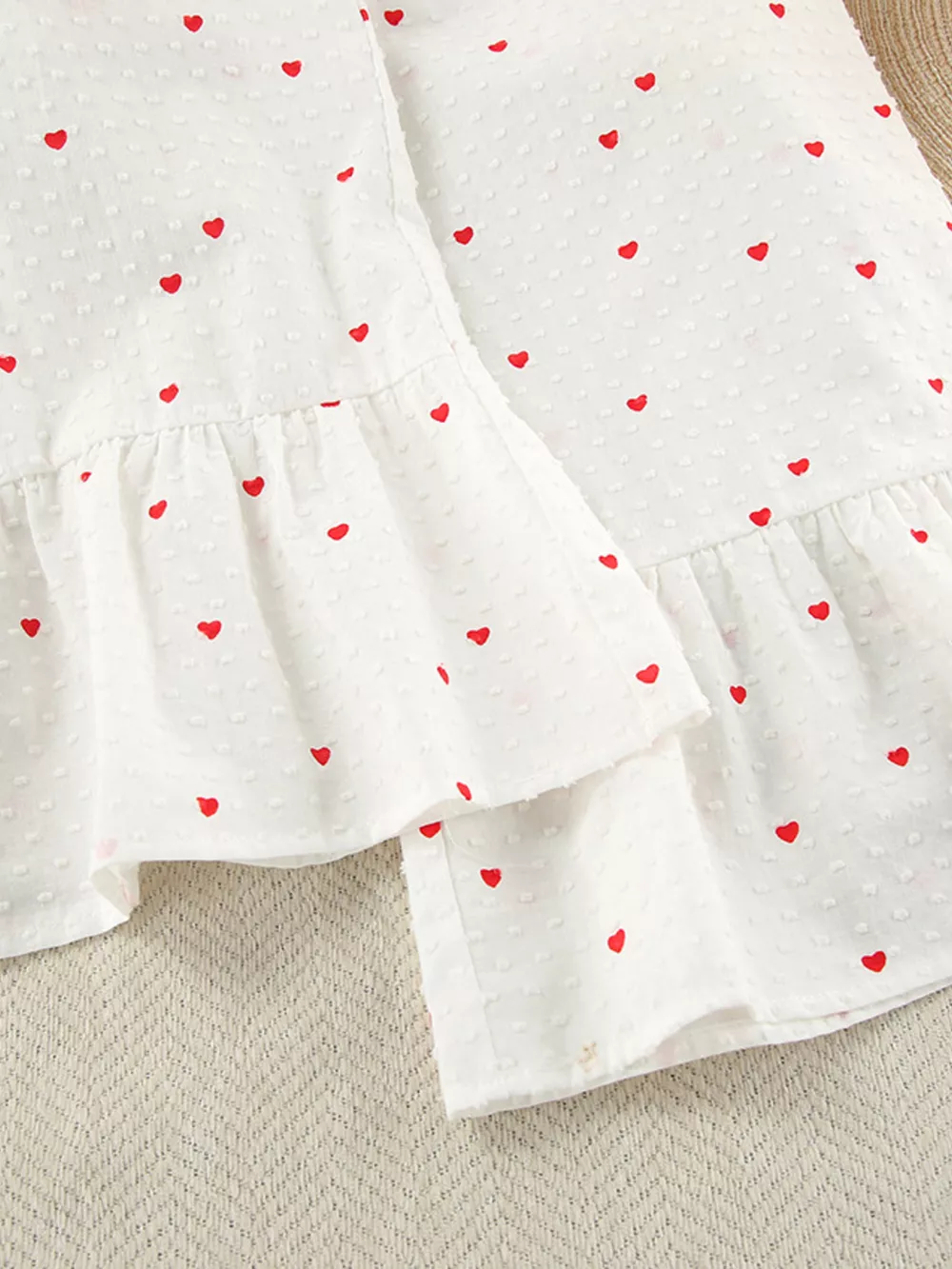 Heart Print Long Sleeve and Pants Lounge Set, image 7