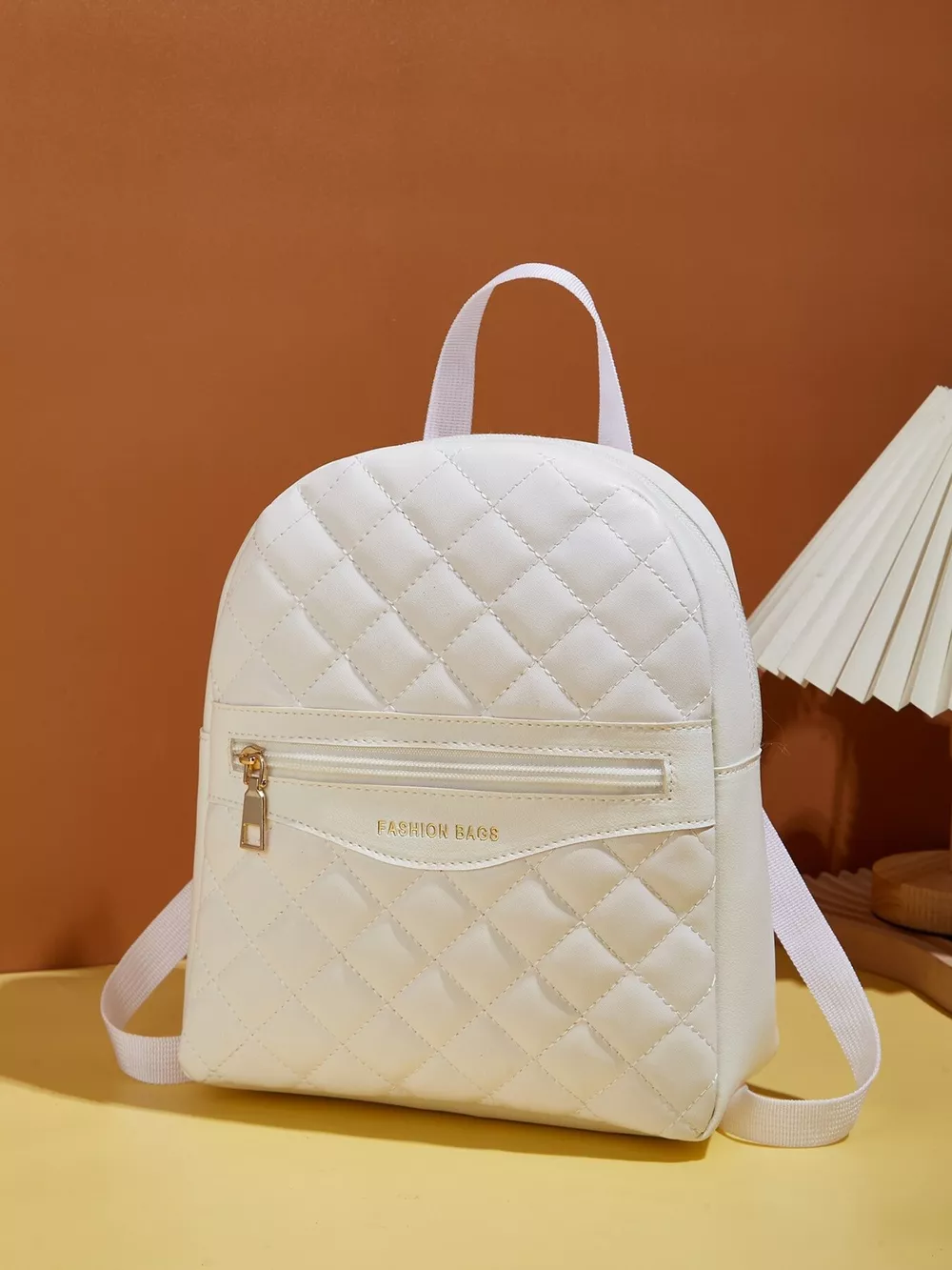 Quilted Lightweight Backpack Bag, image 5