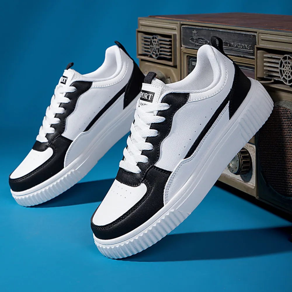 Lace Up Contrast Platform Sneakers, image 7