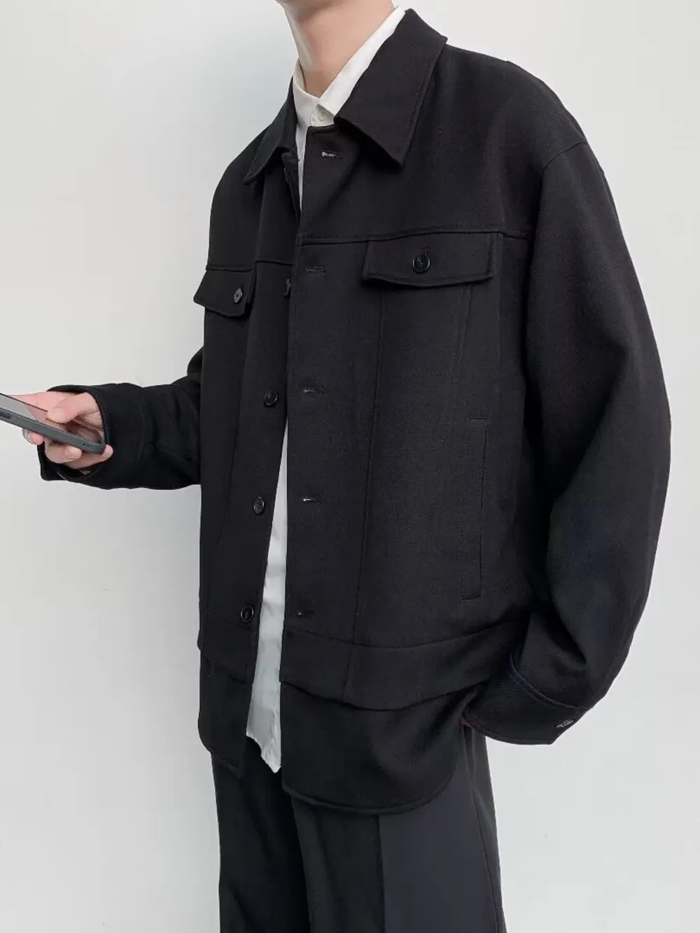 Men's Casual Button-Down Jacket, image 6