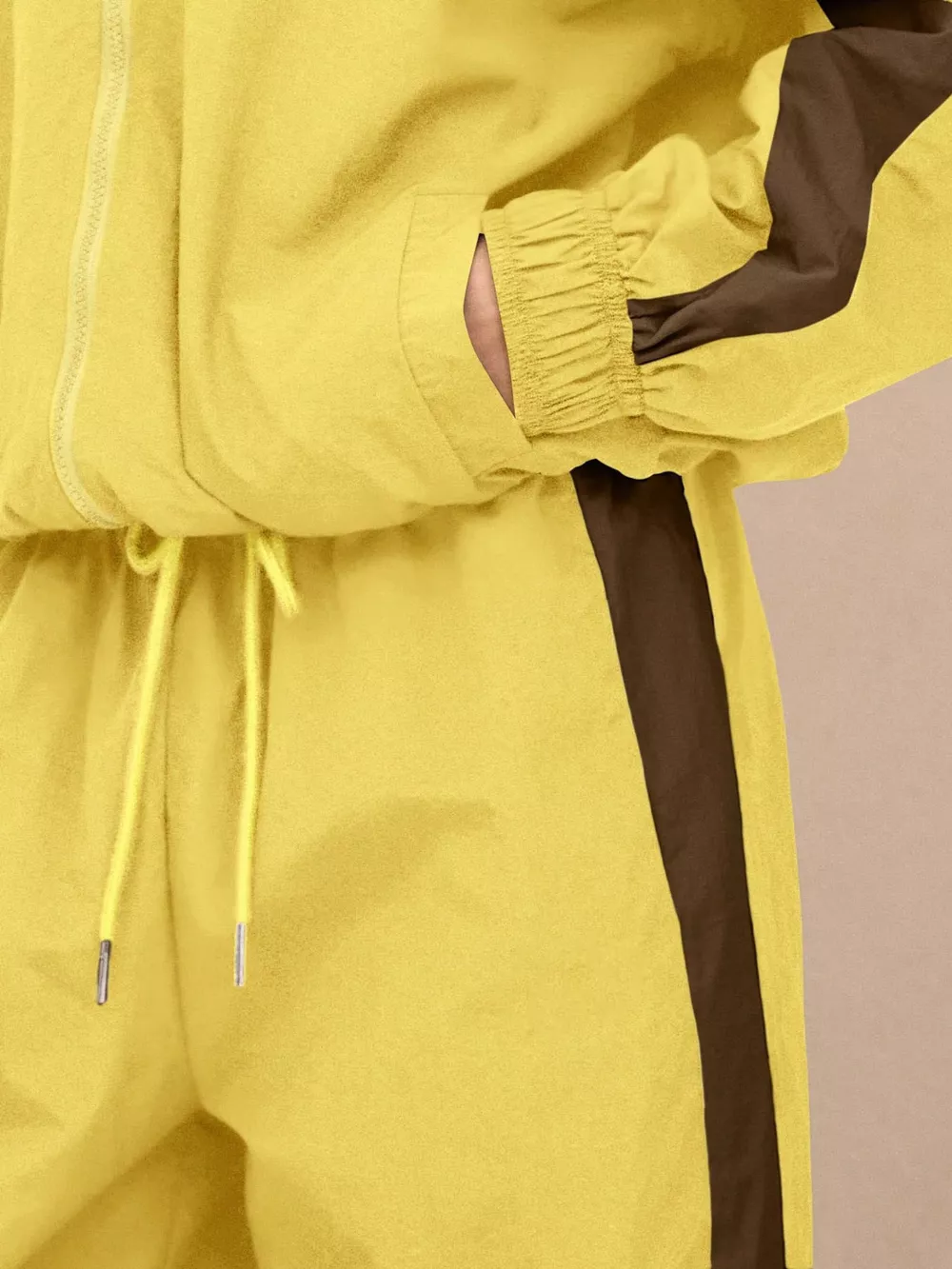 Color-Block Tracksuit and Wide-Leg Pants Set, image 16
