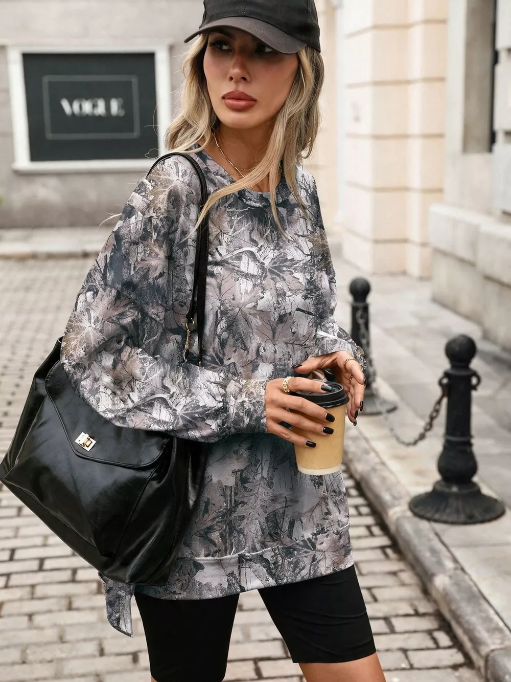 Printed Round Neck Sweatshirt, image 15