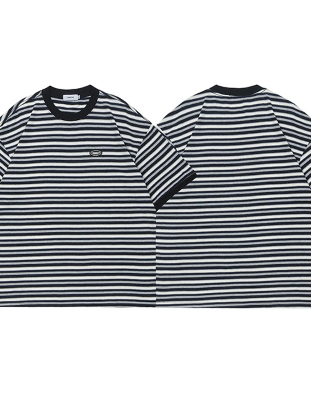 Men's Classic Striped Cotton Crew Neck T-Shirt, image 4