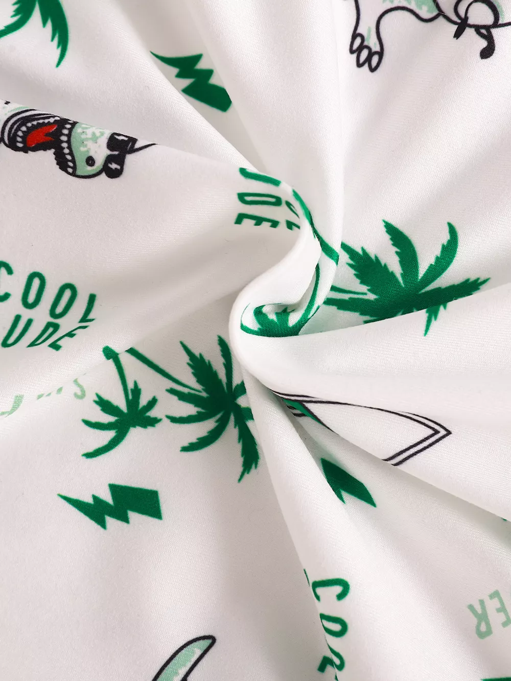 Children's Dinosaur Print Polo Bodysuit & Shorts Set, image 5