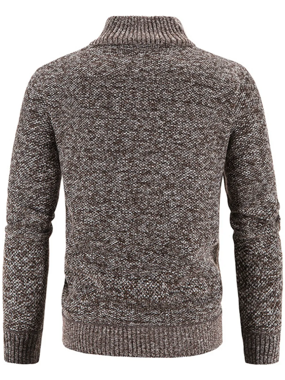 Men's Plus Size Zip-Up Long Sleeve Cardigan, image 20
