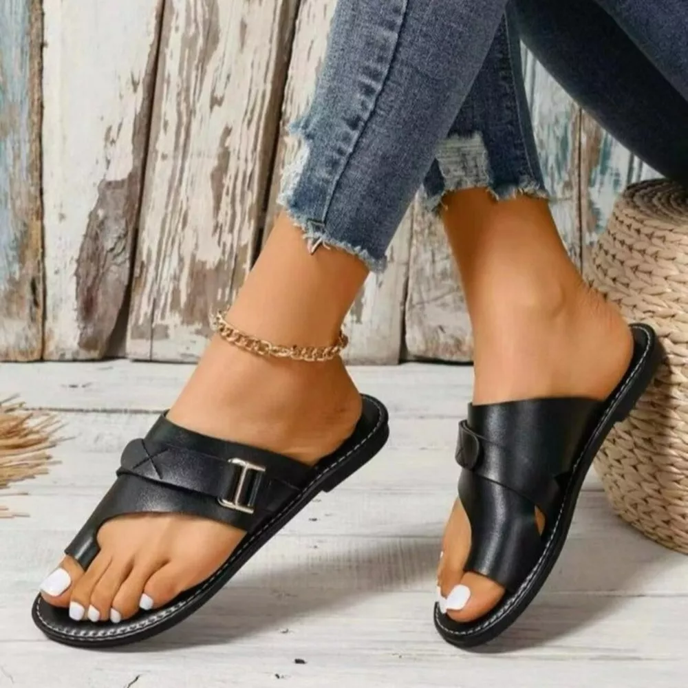 Toe Ring Buckle Sandals, image 2