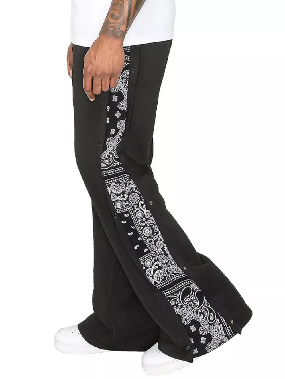 Men's Full Size Side Snap Button Pants Plus Size, image 6