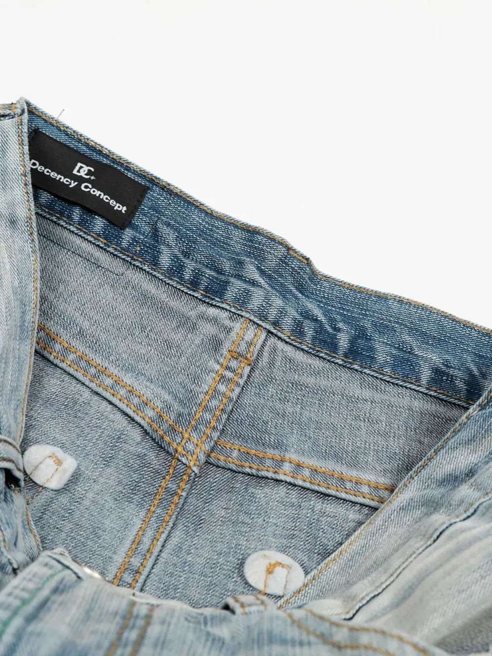 Men's Washed Wide Leg Baggy Jeans, image 8