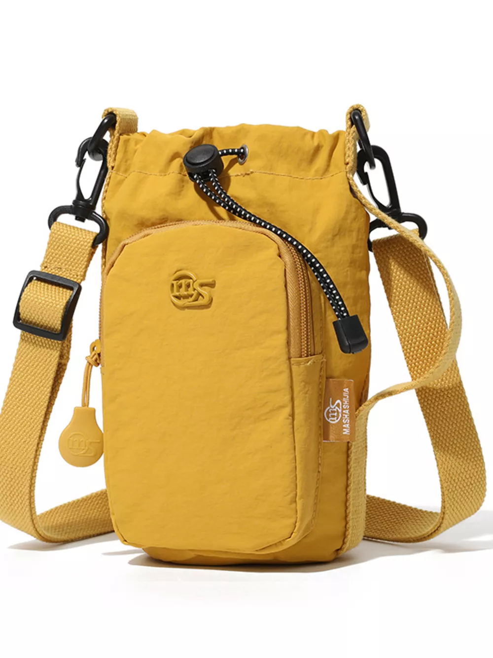Drawstring Closure Lightweight Crossbody Bag, image 4