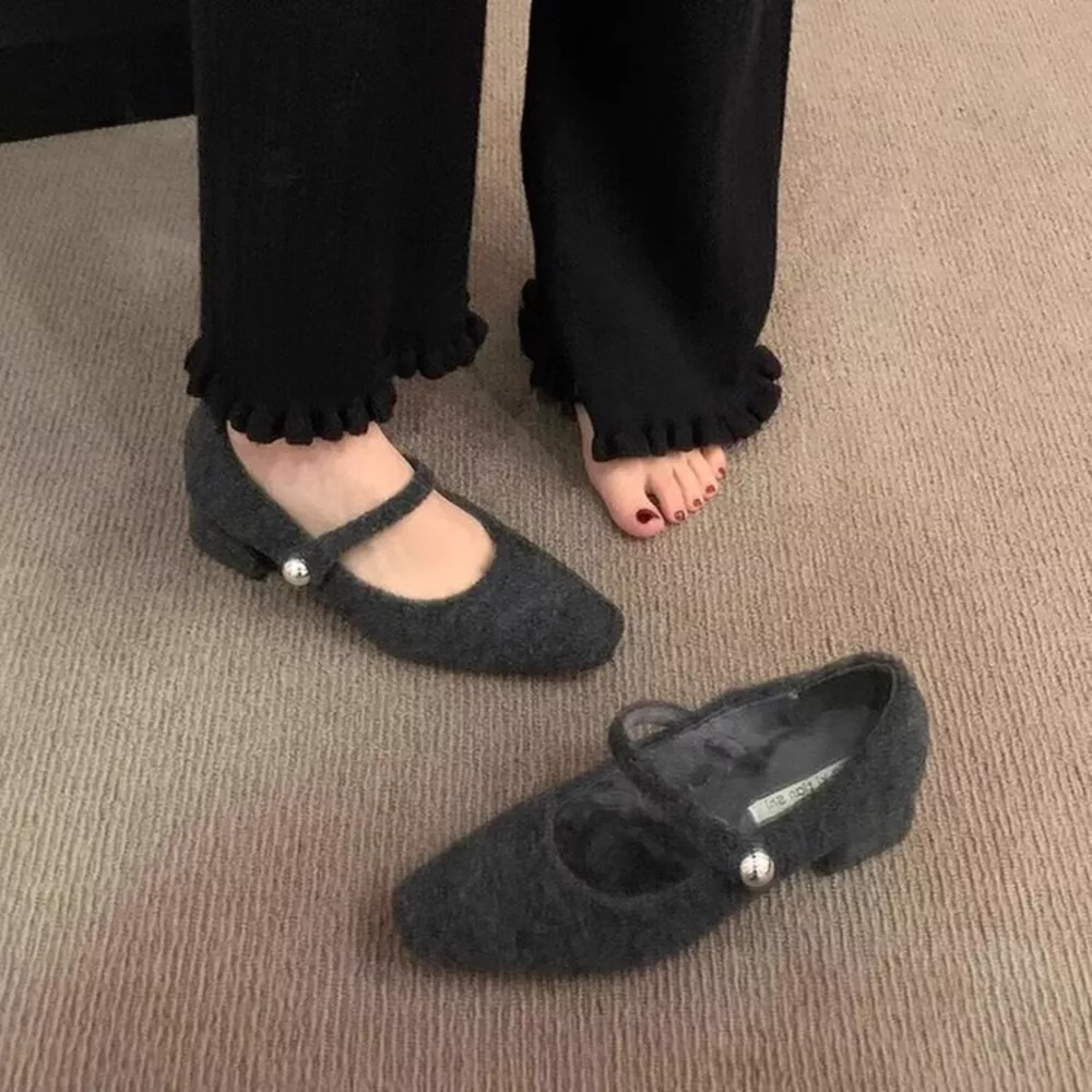 Elegant Block Heel Mary Jane Loafers, image 4