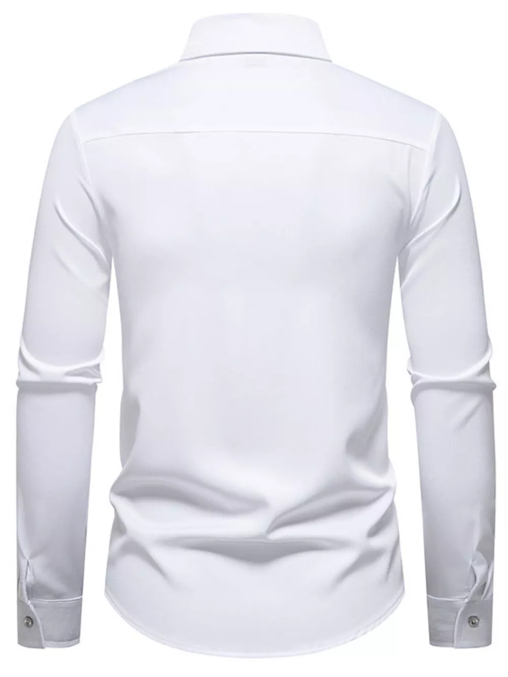 Men's Slim Fit Long Sleeve Shirt, image 7