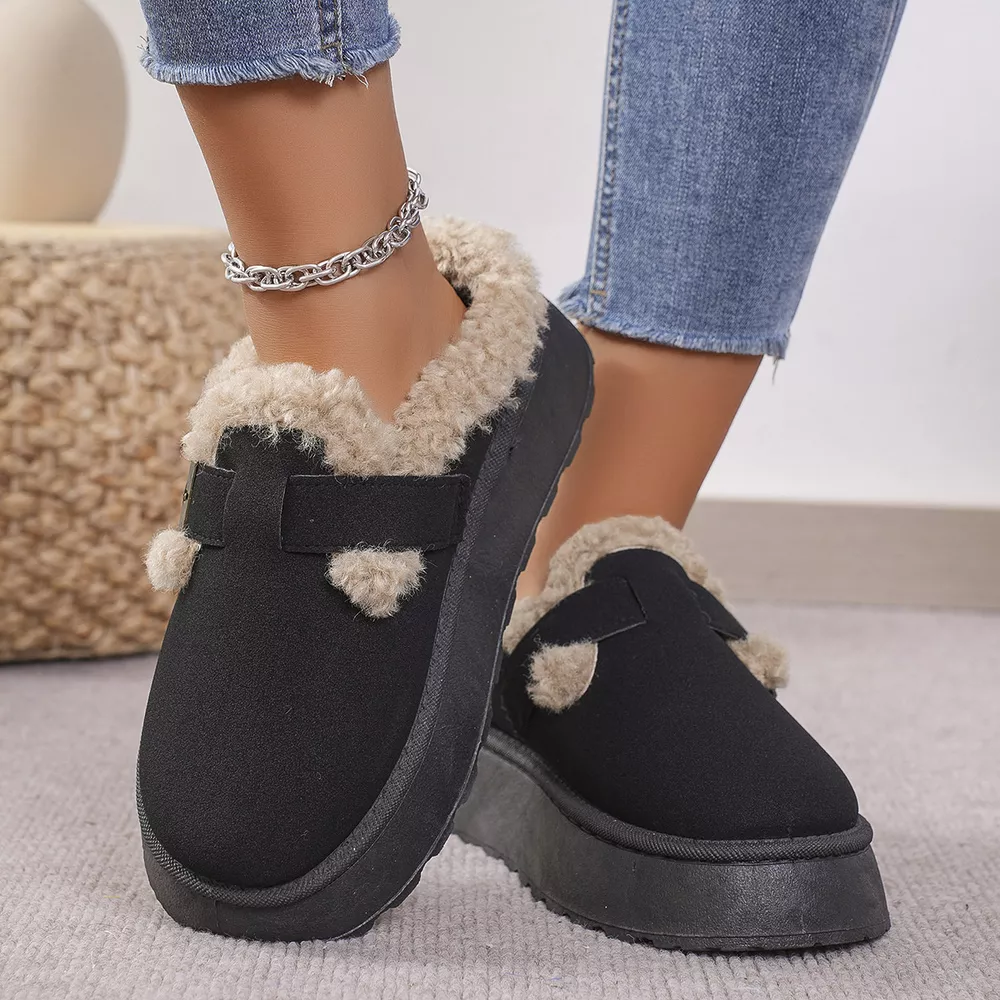 Round Toe Platform Slippers, image 2