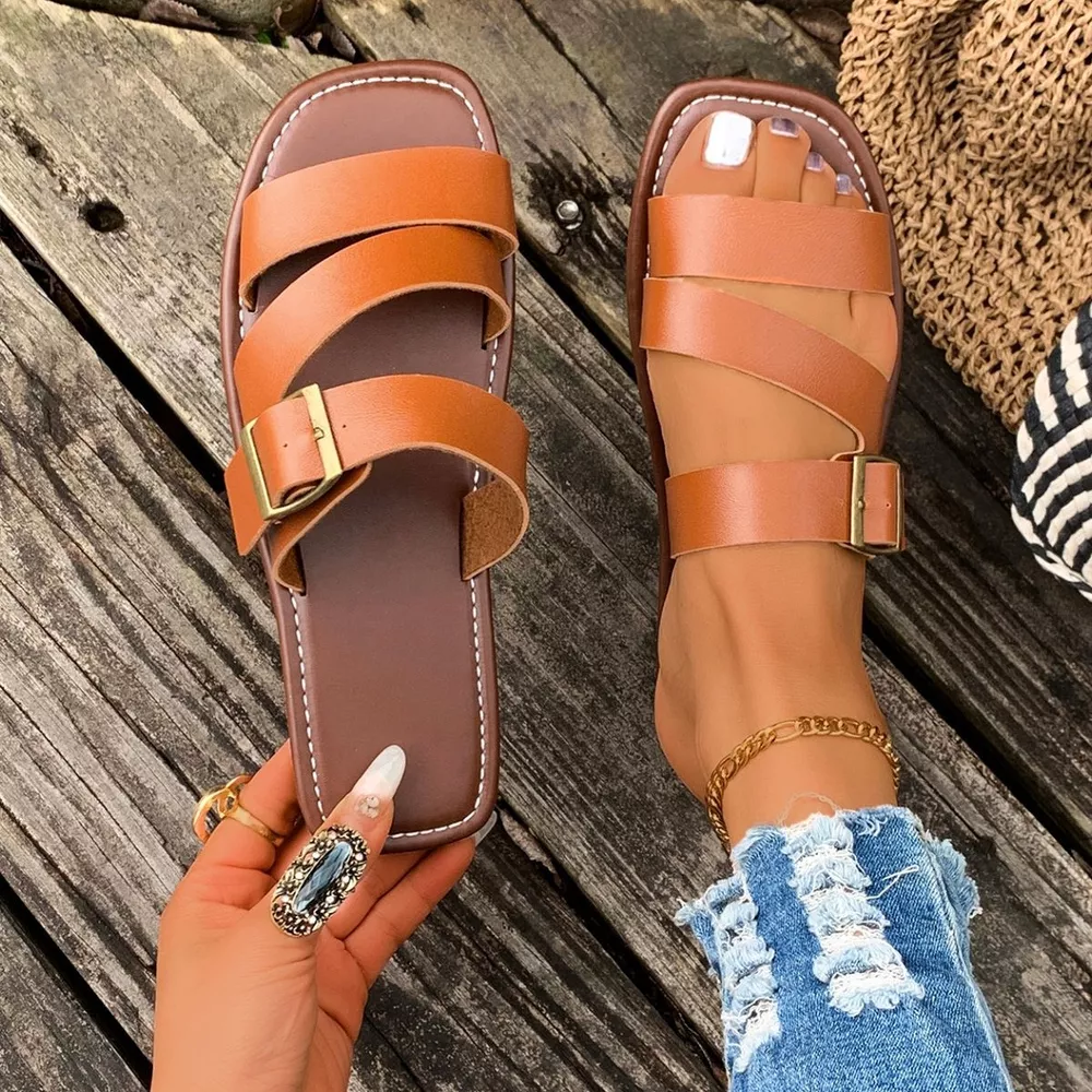 Open Toe Buckle Sandals, image 8