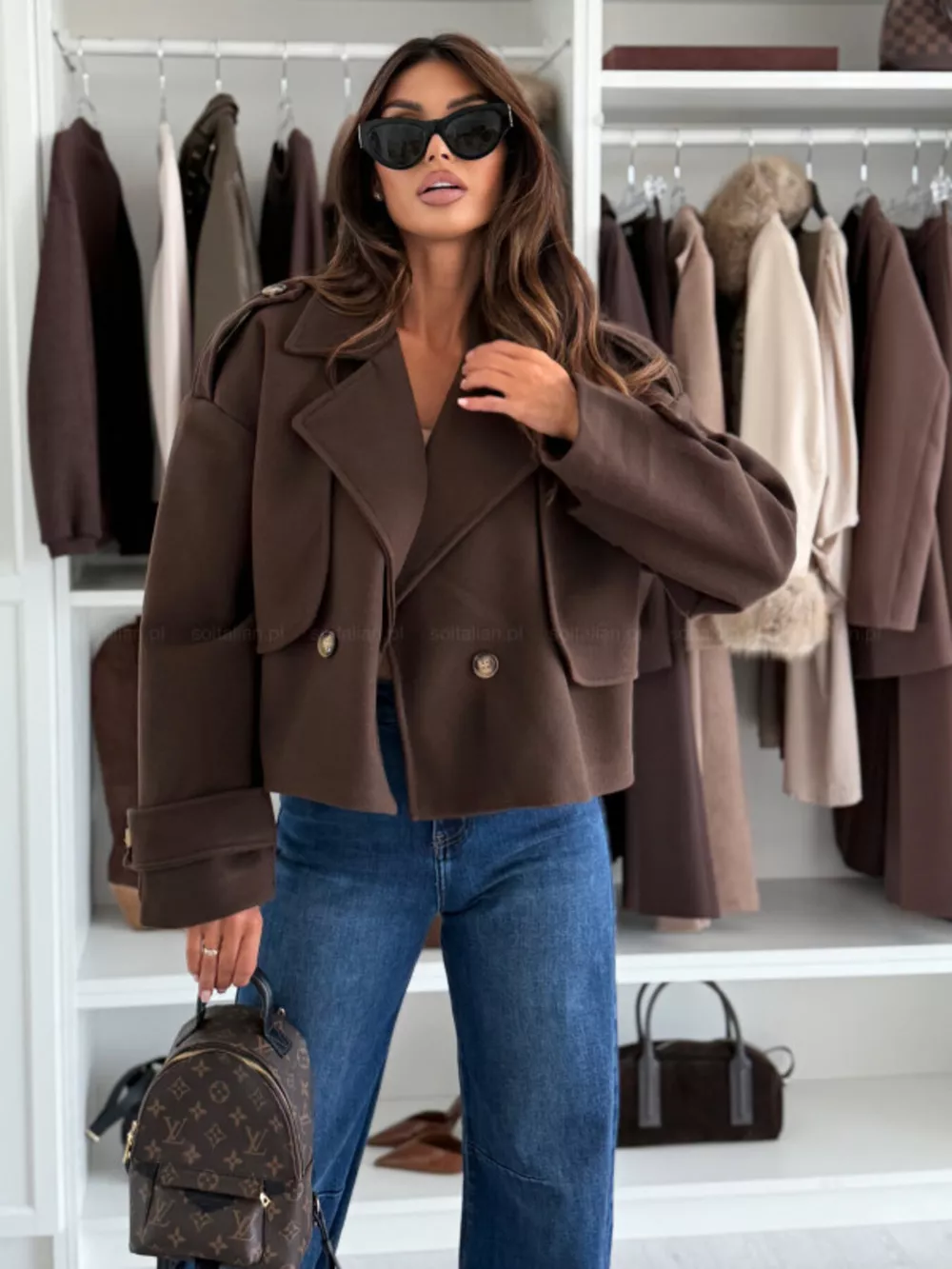 Double-Breasted Cropped Outerwear, image 10