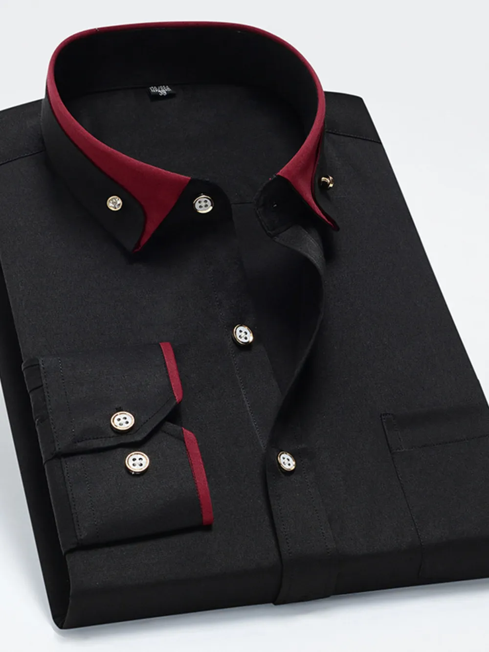 Men's Full Size Button Up Long Sleeve Shirt Plus Size, image 8