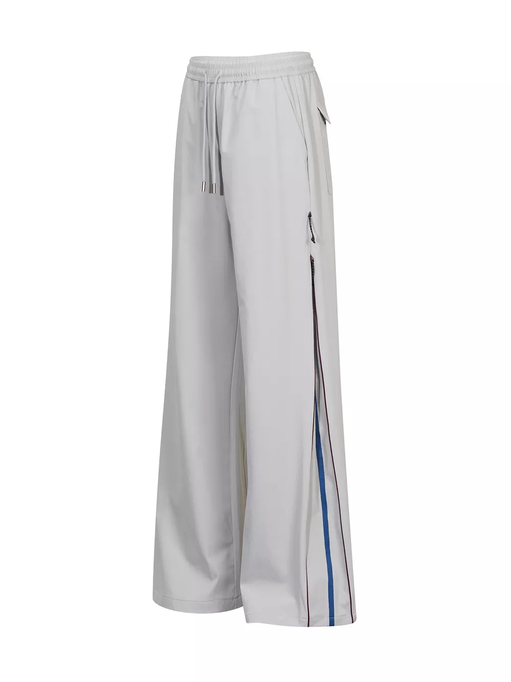 Men's High-Waisted Wide-Leg Pants with Side Stripe Detail, image 3