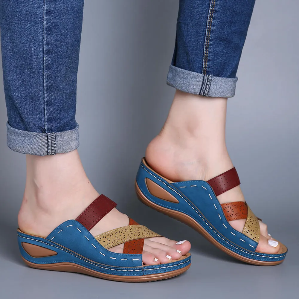 Crisscross Casual Wedge Sandals, image 2