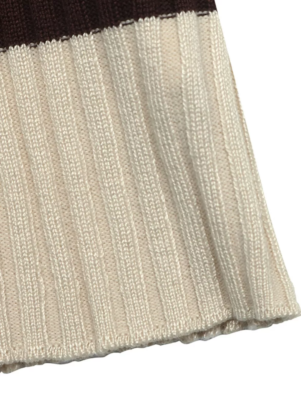Striped Ribbed Knit Long Sleeve Sweater, image 8