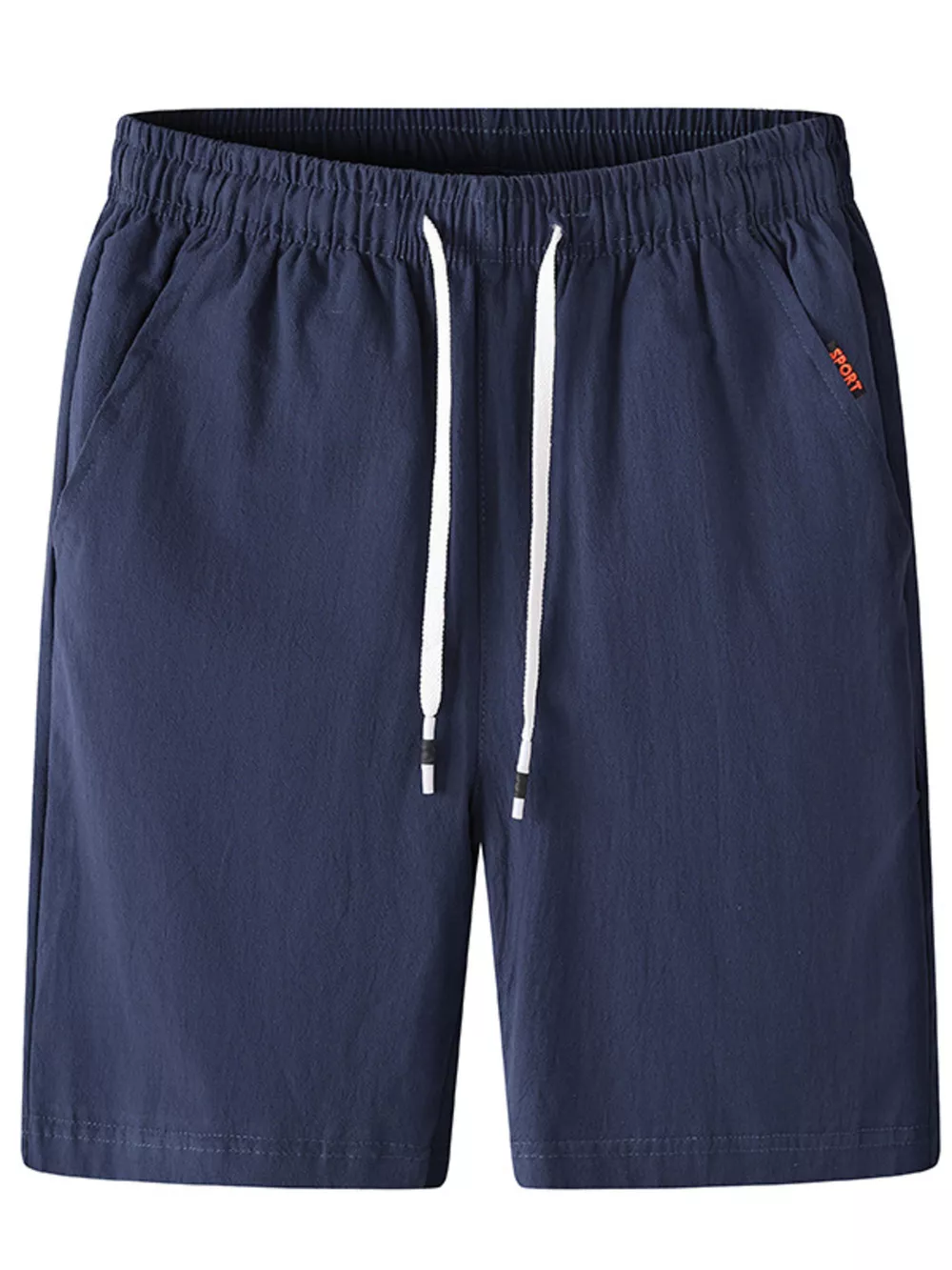 Men's Plus Size Casual Elastic Waist Drawstring Shorts, image 3