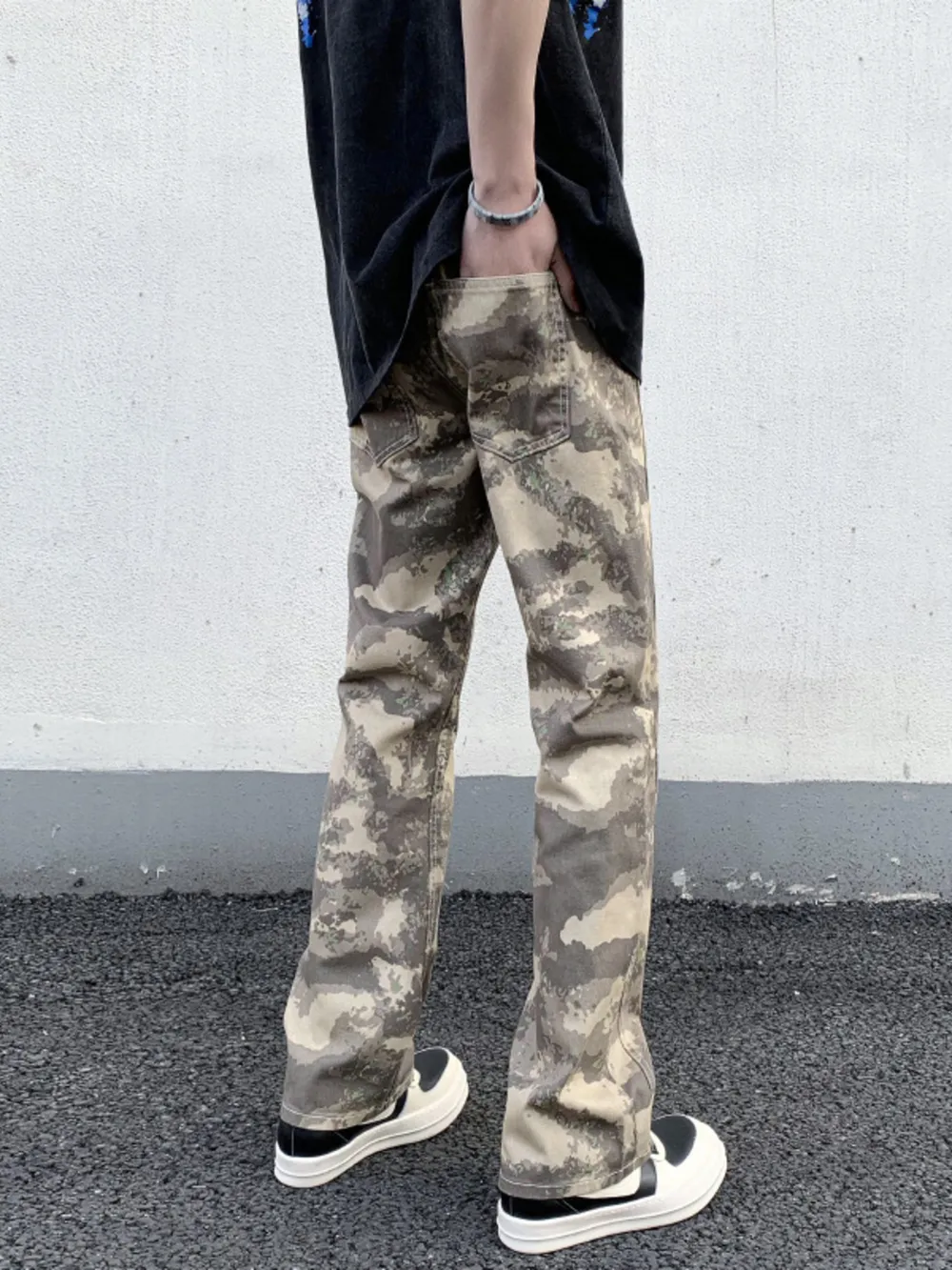 Men's Camouflage Straight-Leg Pants, image 2