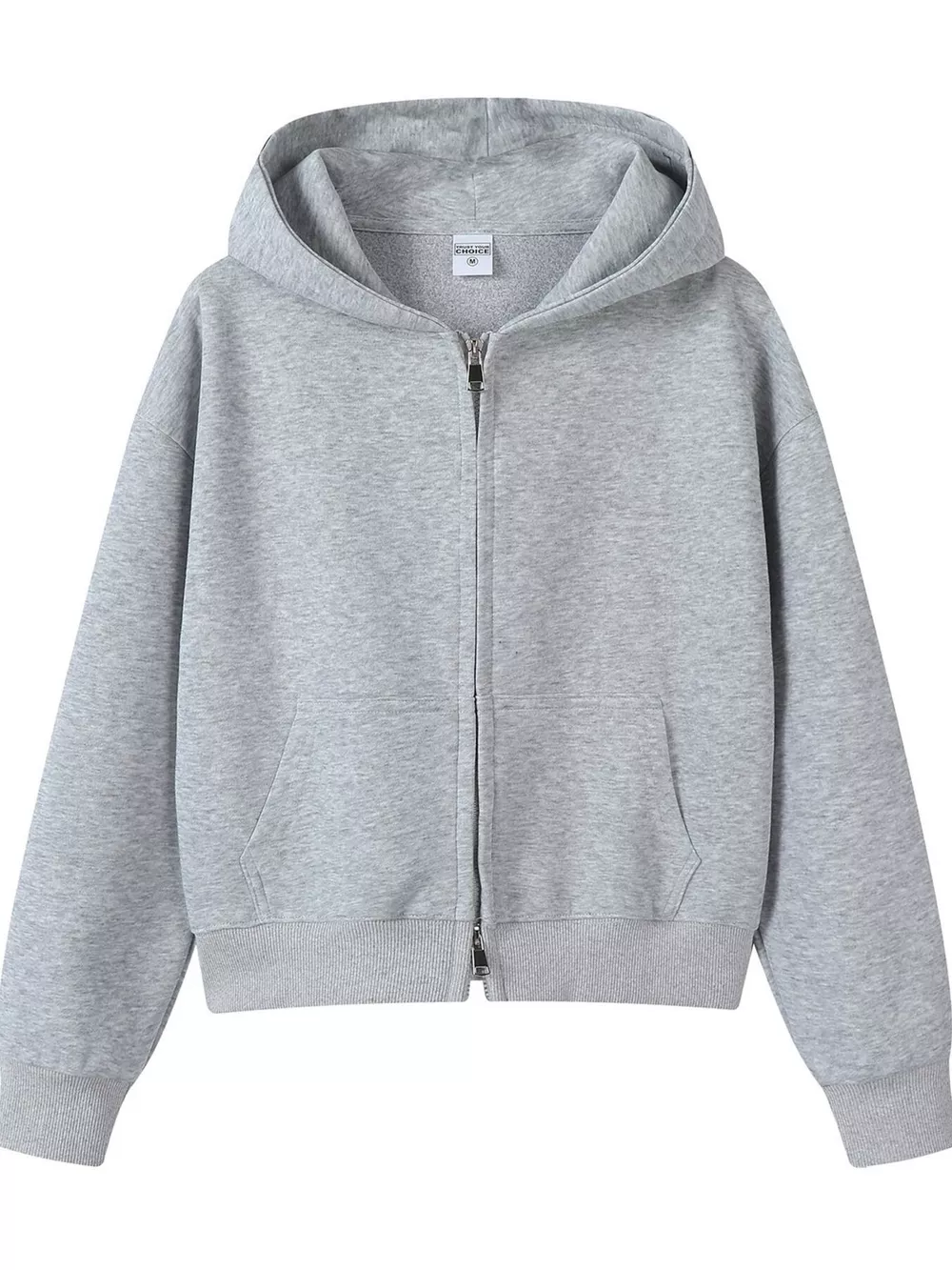 Full Size Casual Zip-Up Long Sleeve Hoodie Plus Size, image 27