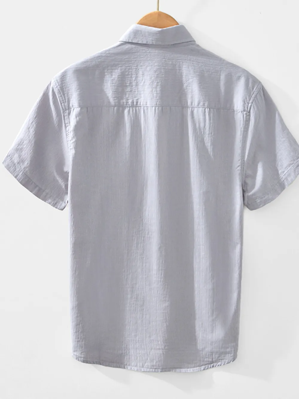 Men's Button Up Short Sleeve Shirt, image 3