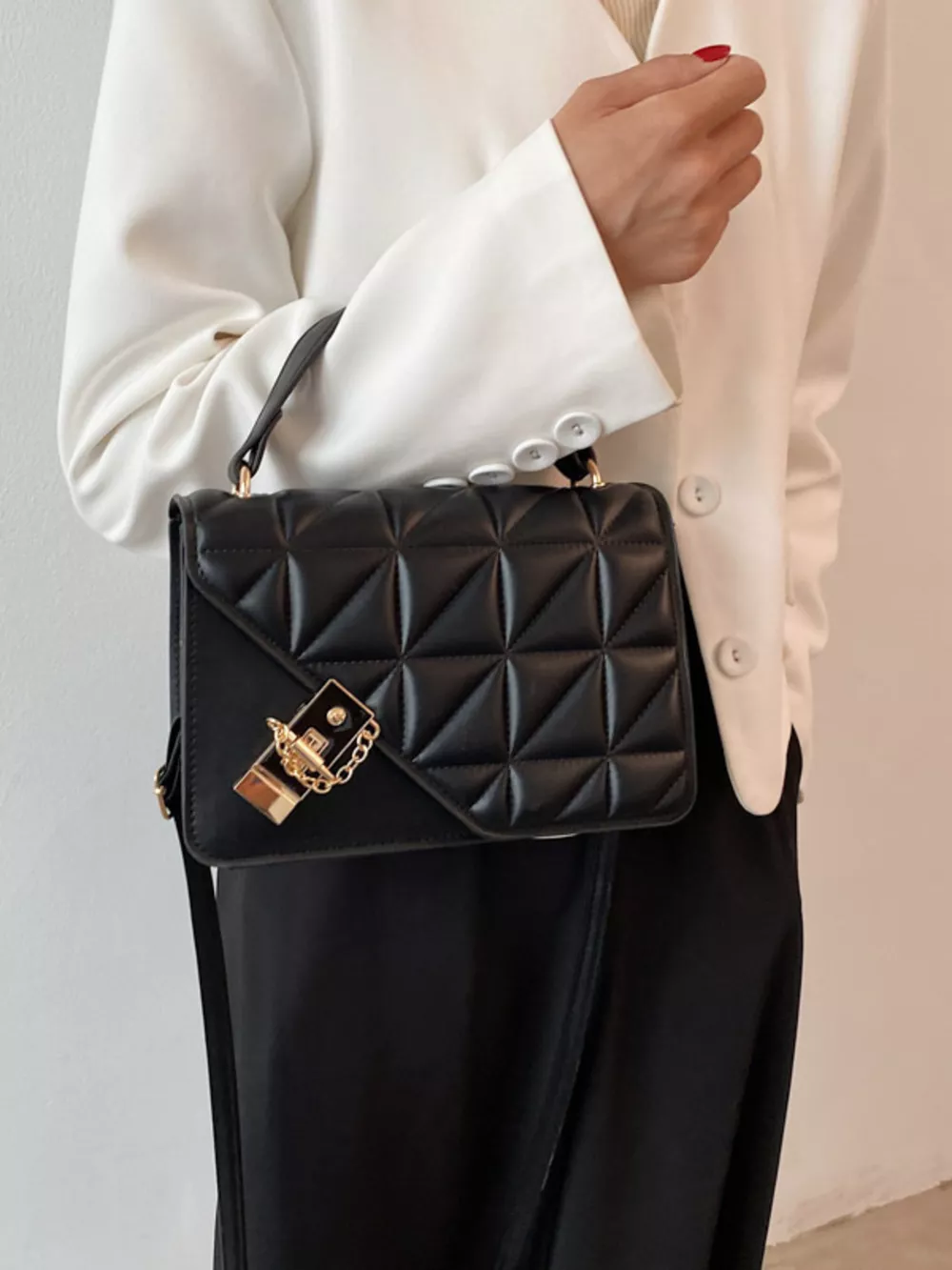 Quilted Flap Crossbody Bag, image 11