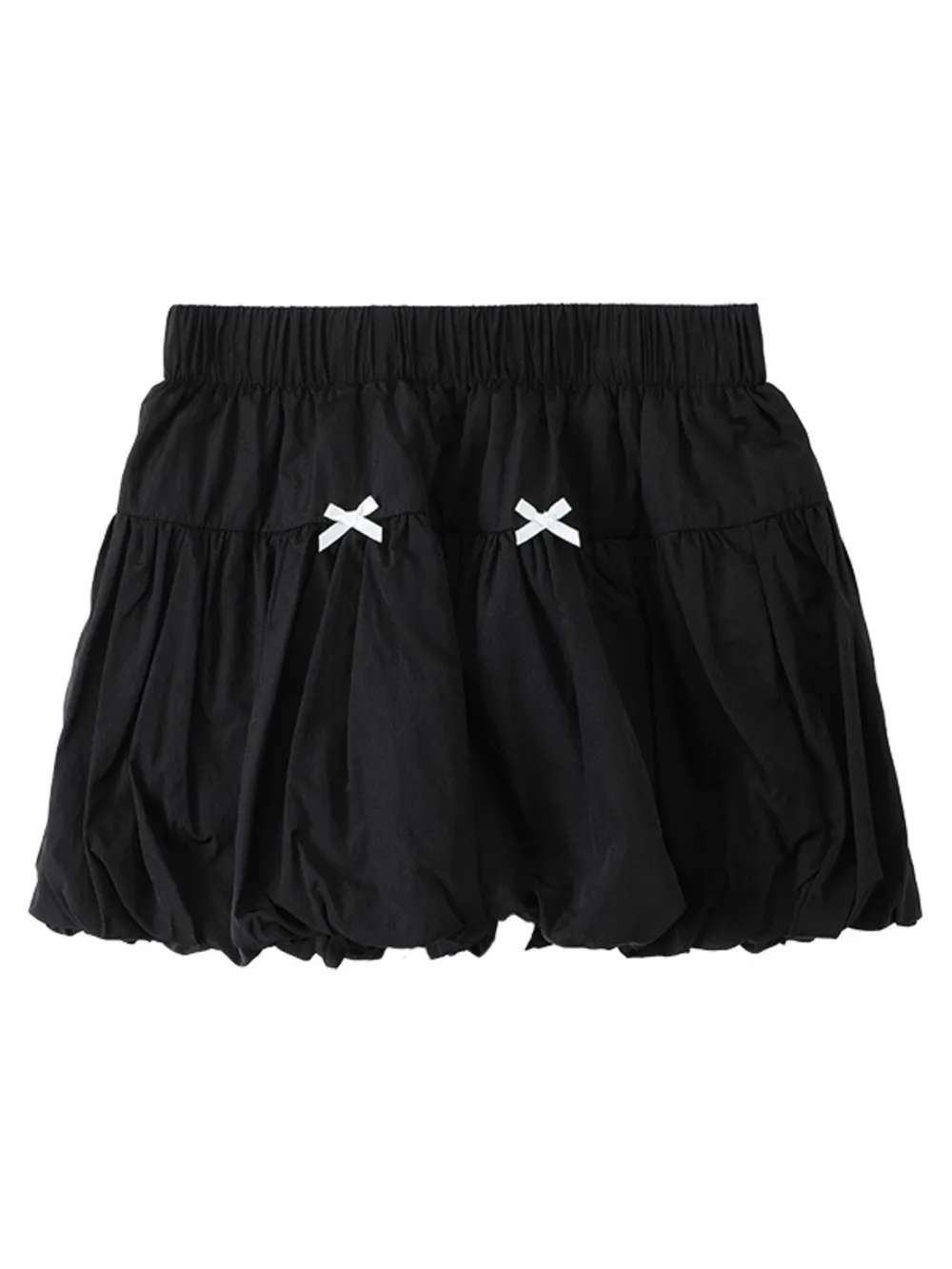 Bubble Hem Elastic Waist Mini Skirt, image 10