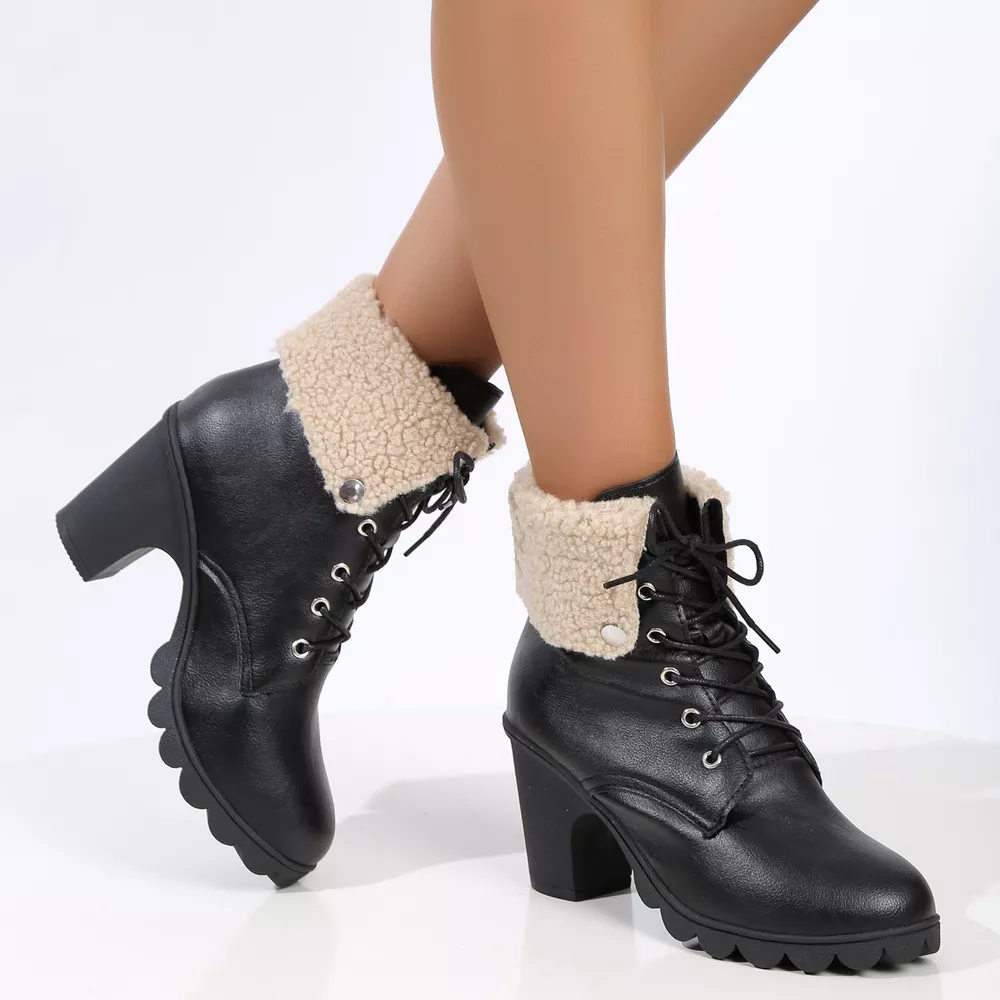 Lace Up Block Heels Boots, image 10