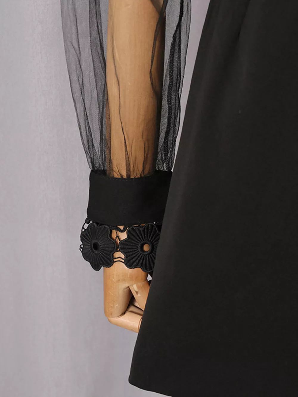 Lace Sheer Sleeve Mini Dress, image 16
