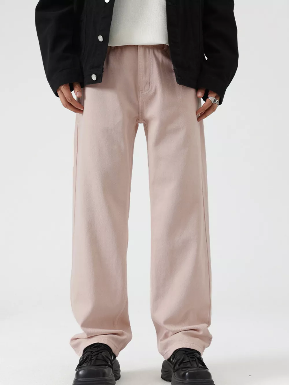 Men's Vintage Wash Wide Leg Jeans, image 7