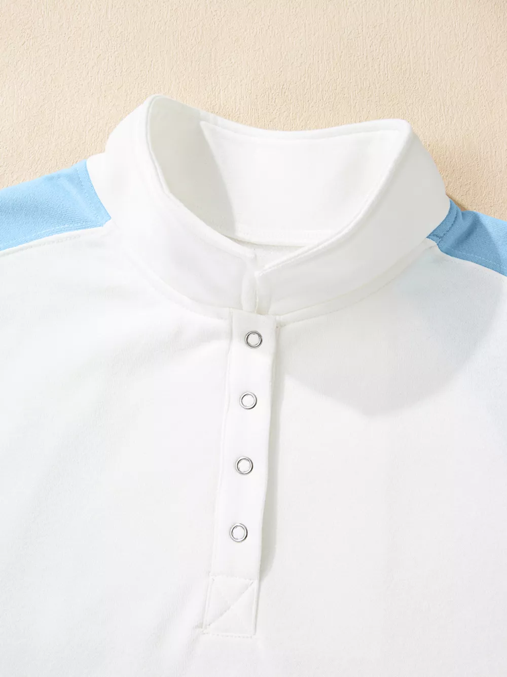 Color Block Snap Buttons Sweatshirt, image 7