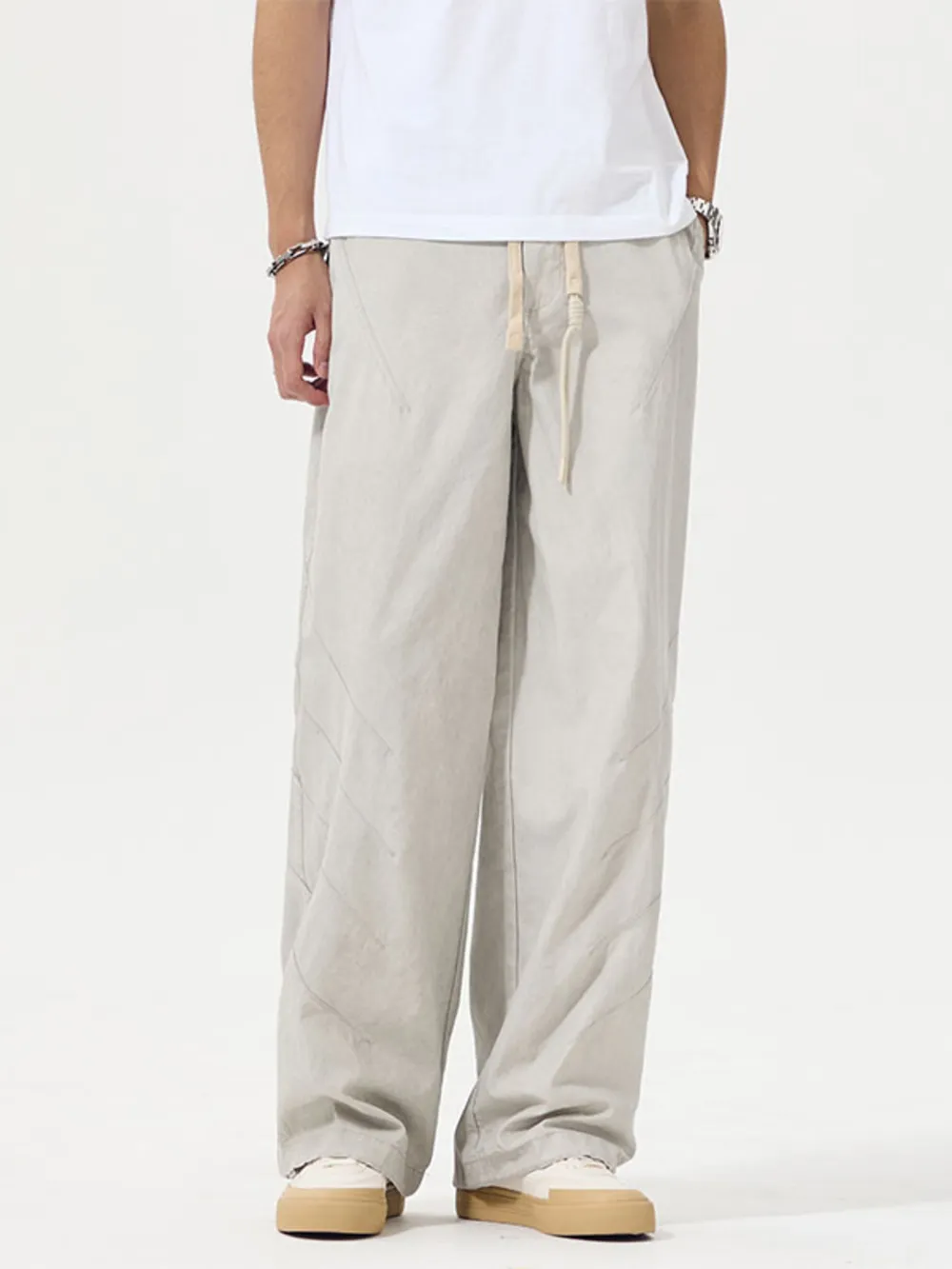 Men's Full Size Wide Leg Pants Plus Size, image 4