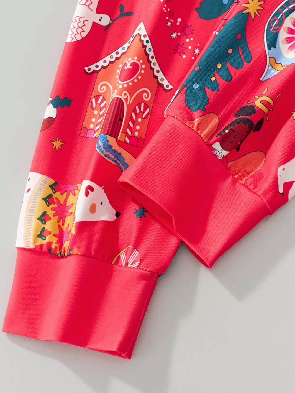 Children's Christmas Print Pajama Set, image 4