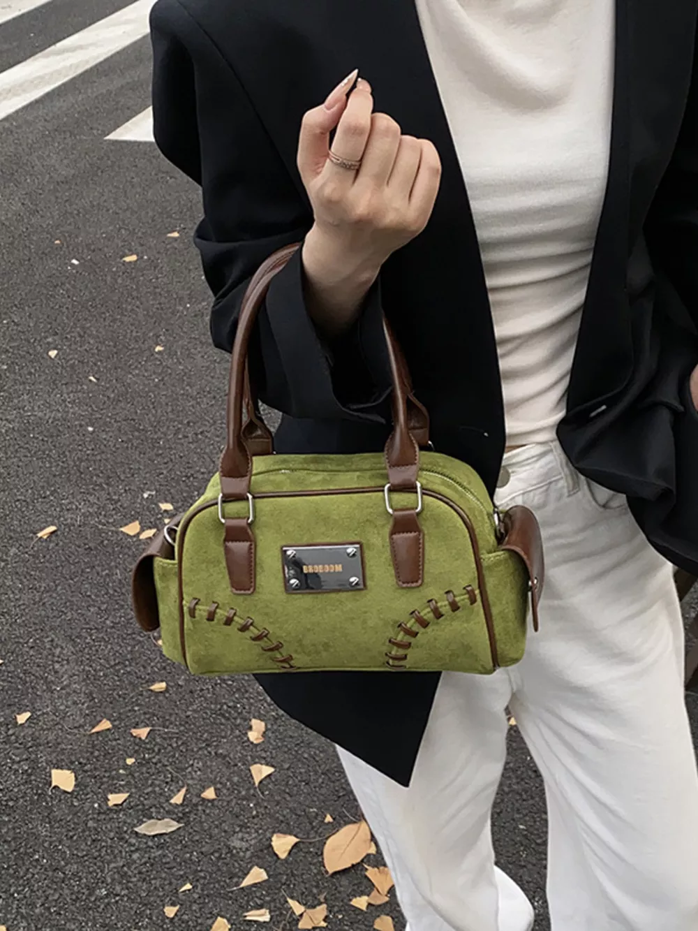 Vintage Top Handle Crossbody Bag, image 11