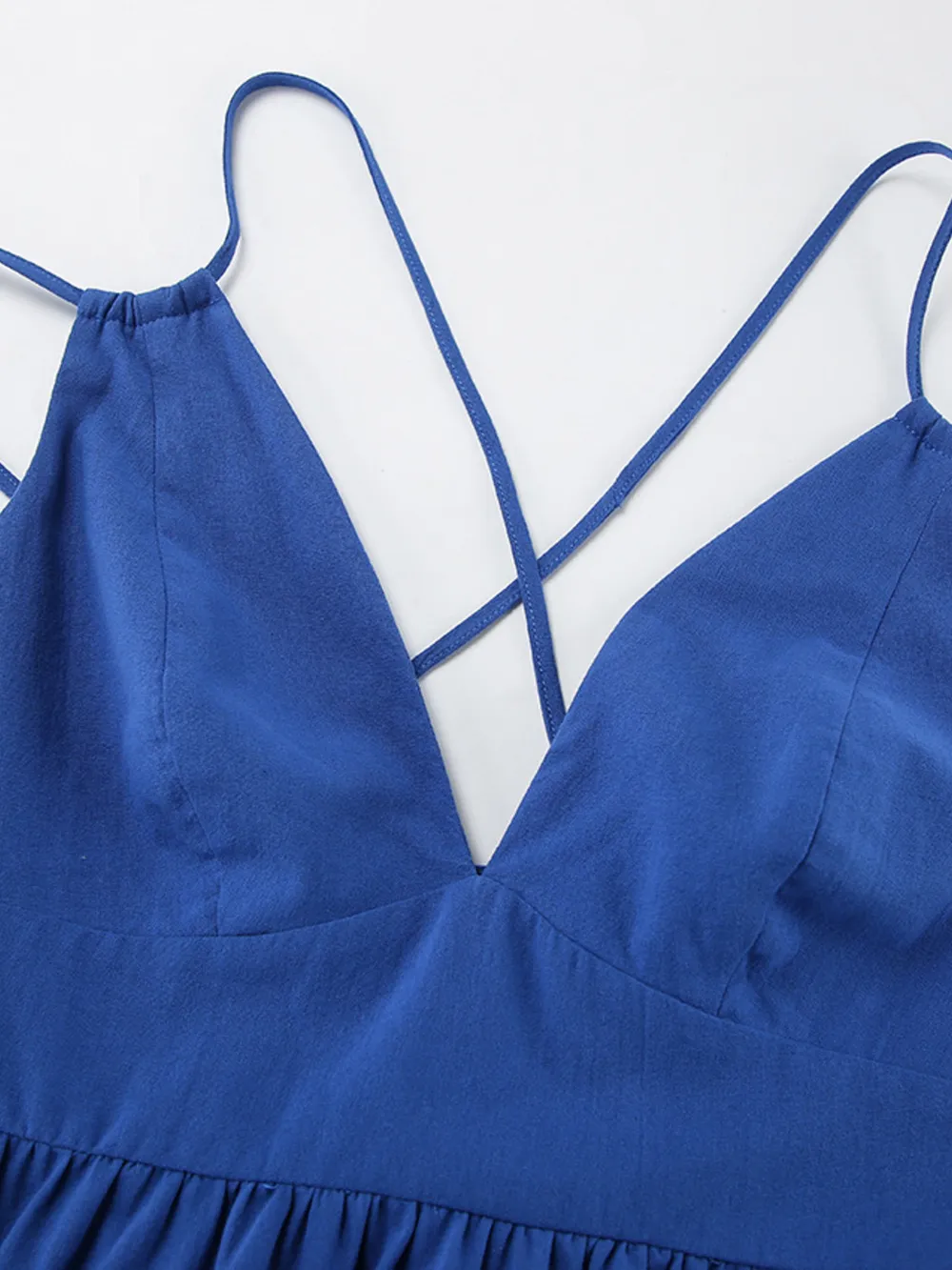 V-Neck Tiered Maxi Cami Dress, image 7