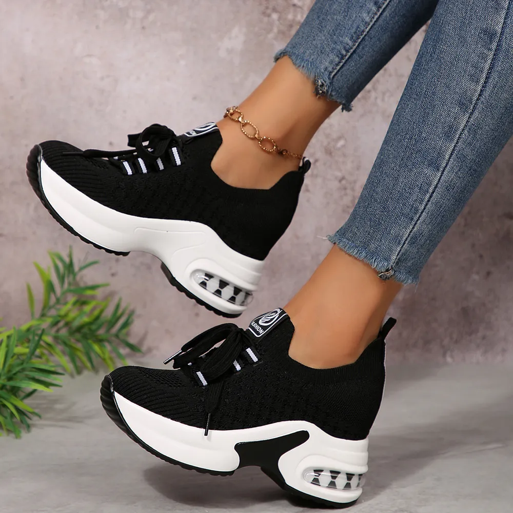 Lace Up Platform Sneakers, image 2