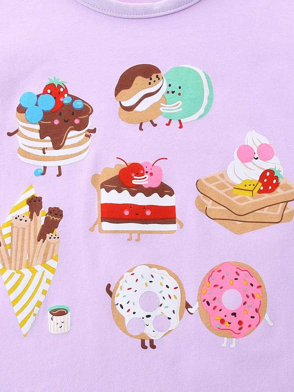 Children's Cartoon Dessert Print Short Sleeve T-Shirt, image 3