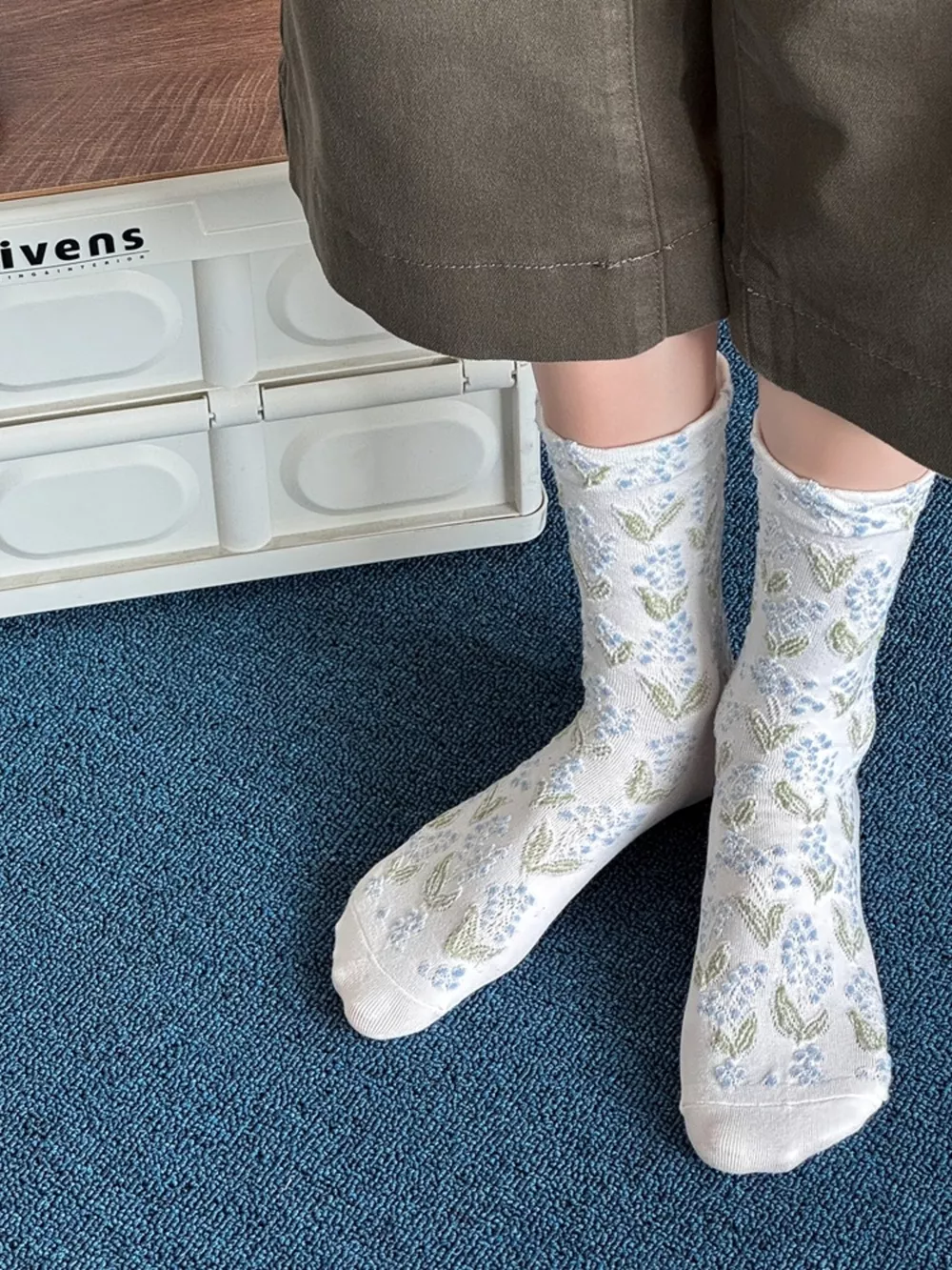 Vintage Textured Crew Socks, image 14
