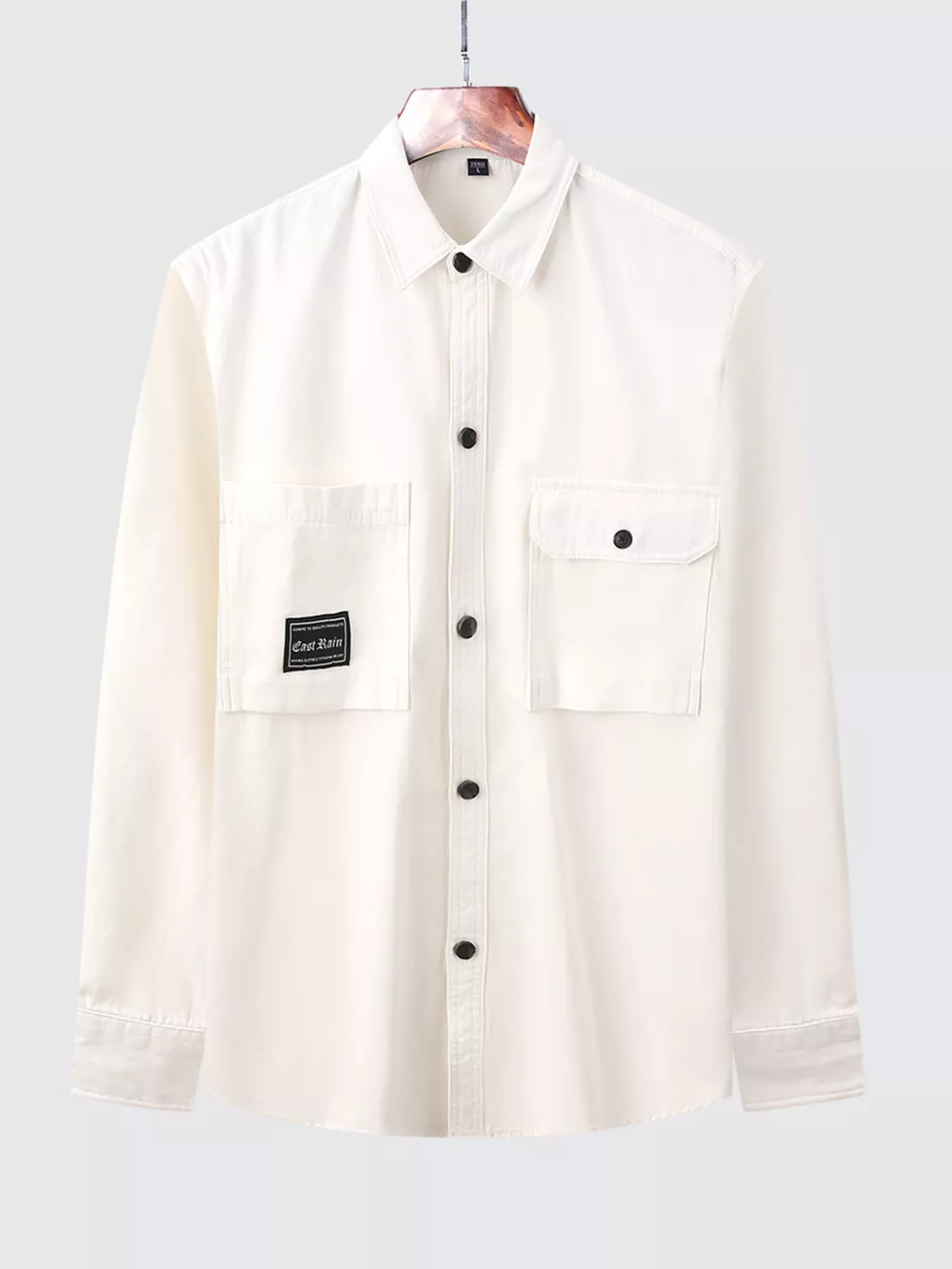 Men's Plus Size Casual Button Up Shirt, image 9