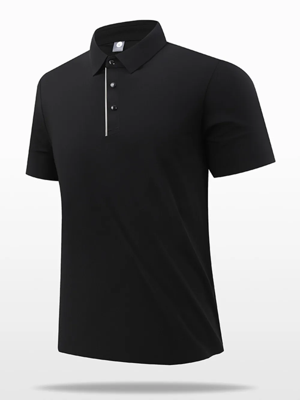 Men's Plus Size Button Detail Short Sleeve Polo, image 2