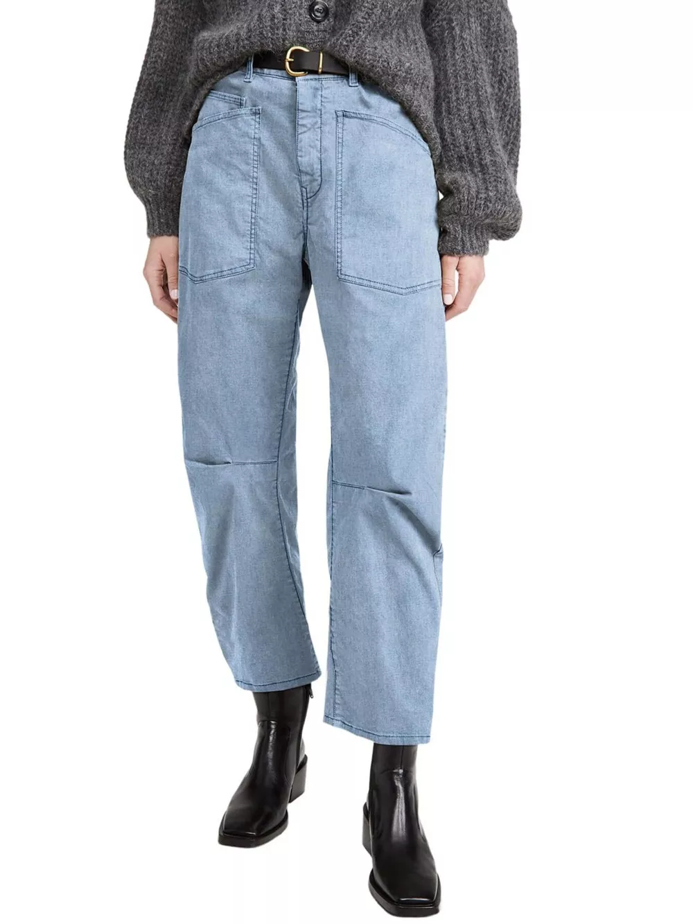 Wide-Leg Jeans with Patch Pockets, image 14