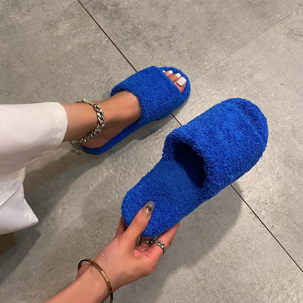Open Toe Platform Slippers, image 7