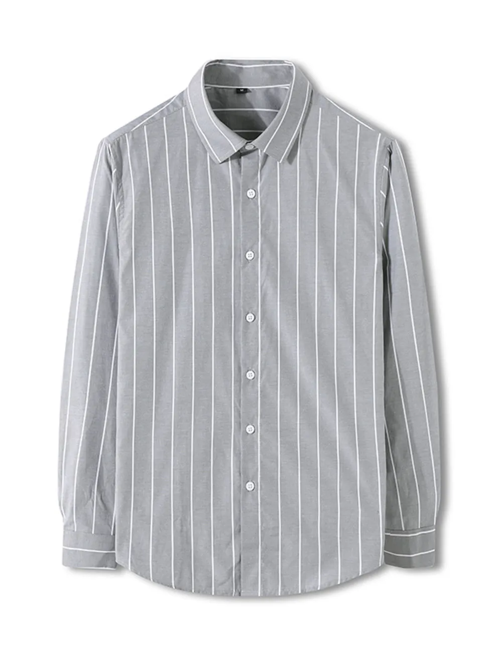 Men's Plus Size Classic Striped Long Sleeve Shirt, image 4