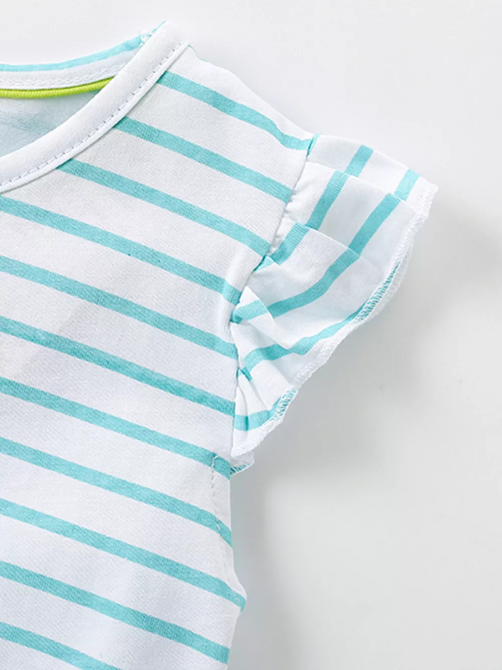 Children's Striped Unicorn Embroidered Tulle Dress, image 3