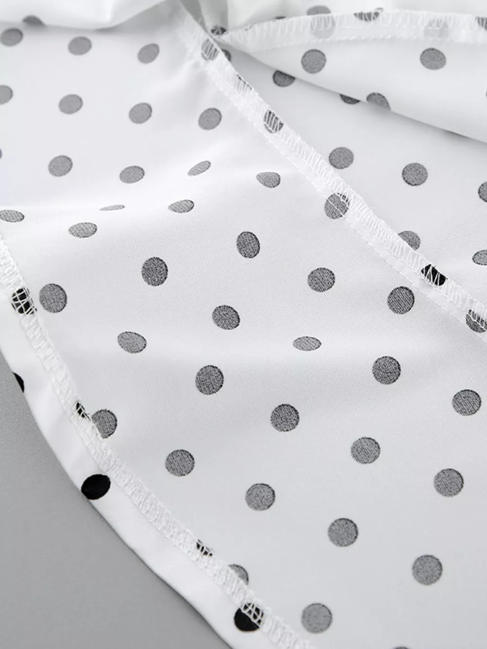 Polka Dot Ruffle Hem Maxi Skirt, image 3