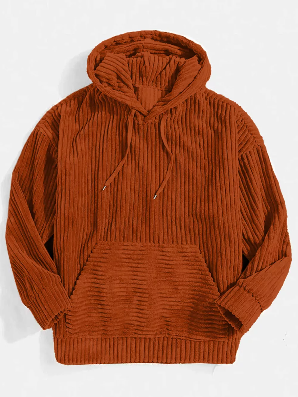Men's Full Size Casual Corduroy Hoodie Plus Size, image 8