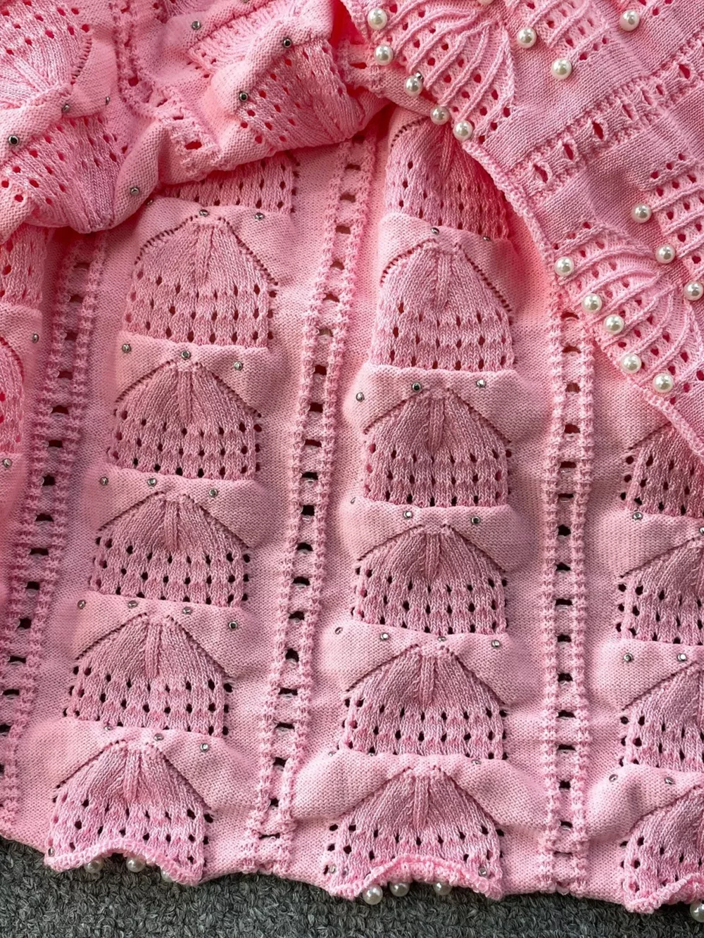 Textured Knit Sleeveless Midi Dress, image 8