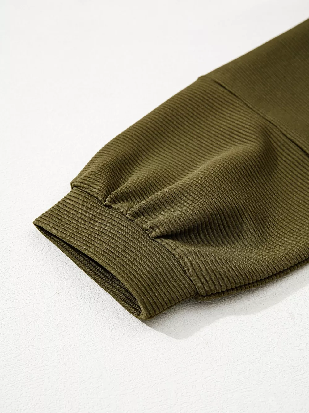 Ribbed Knit Oversized Sweatshirt, image 3