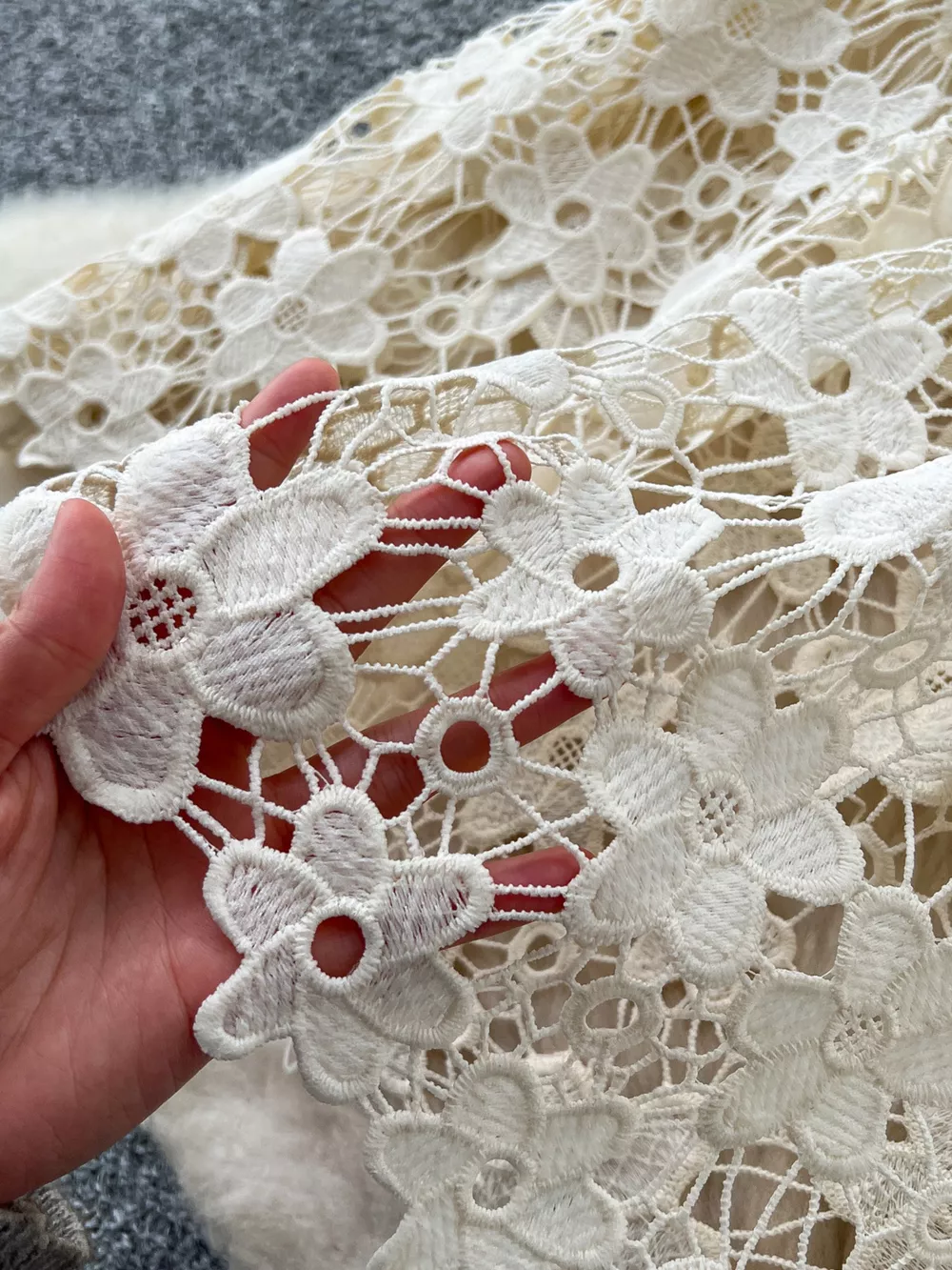 Lace Tiered Elastic Waist Skirt, image 5